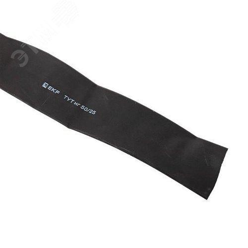 Трубка термоусаживаемая ТУТ нг 50/25 черная рулон PROxima - фото 5