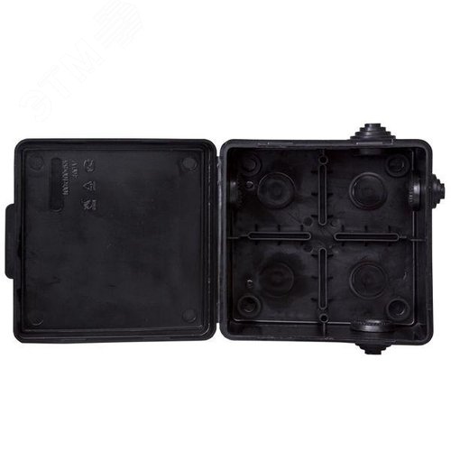 Коробка распределительная КМР-030-014 с крышкой (100х100х50), 8 мембр. вводов чёрная IP54 розн. стикер EKF - фото 4