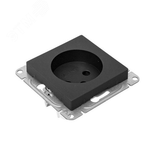 Эпика Механизм розетки 16А без заземления со шторками черный EKF - фото 8