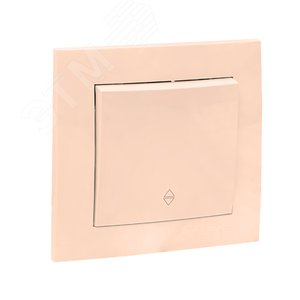 Валенсия выключатель 1-кл. 10А кремовый проходной - фото 2