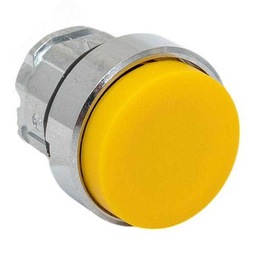 Исполнительный механизм кнопки XB4 желтый выпирающая возвратный без фиксации, без подсветки IP65 - фото 1