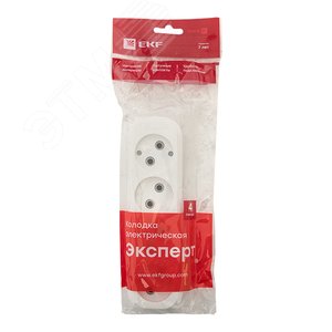 Колодка 4 гнезда без заземления 10А Эксперт - фото 2