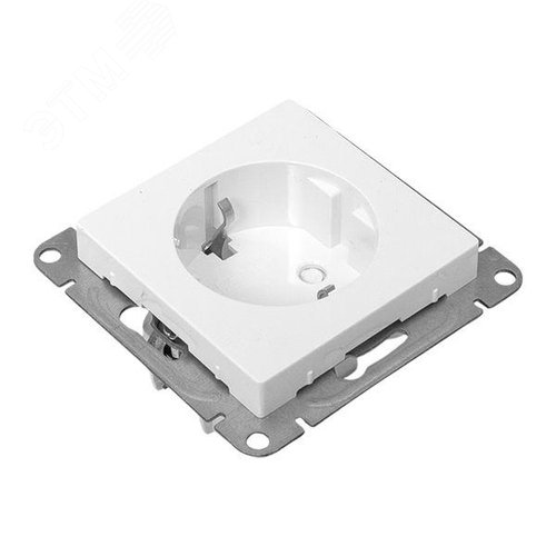 Эпика Механизм розетки 16А с заземлением со шторками белый EKF - фото 8