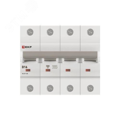 Выключатель автоматический ВА 47-125 4P 16А (D) 15кА PROXIMA - фото 4