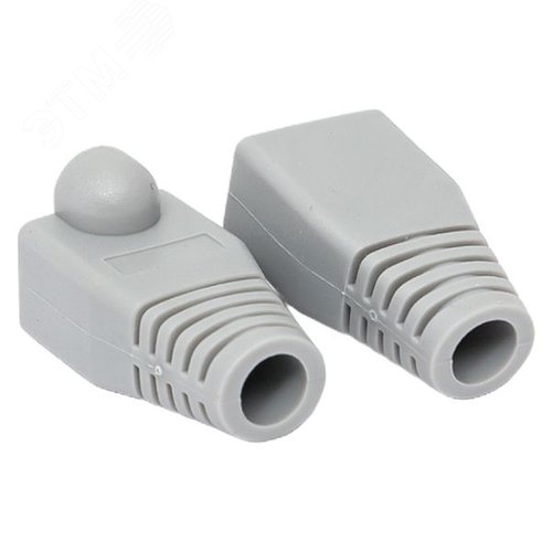 Колпачок изолирующий TERACOM для коннекторов RJ-45 PVC серый (упак.50шт) - фото 2