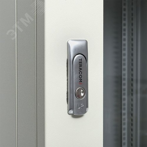 Шкаф настенный 19'' TERACOM PRO 15U 600х600 мм дверь стеклянная с замком-ручкой серый - фото 19