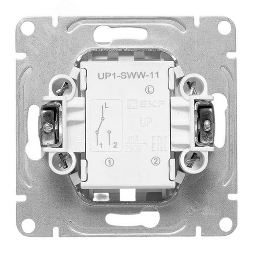 Эпика Механизм выключателя 1кл. проходной белый EKF - фото 4