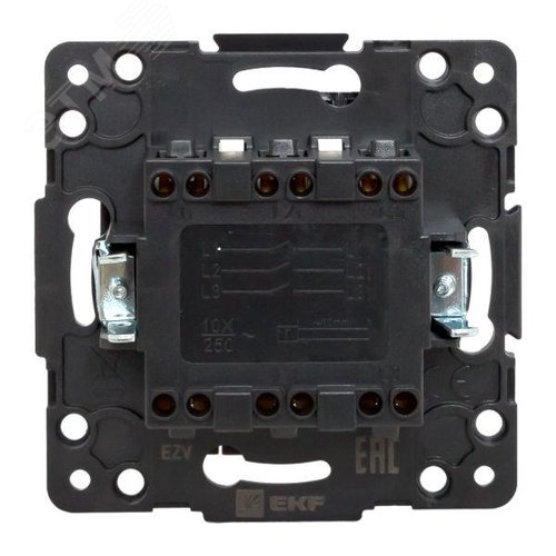 Стокгольм Механизм Выключателя 3-кл. 10А черный - фото 4