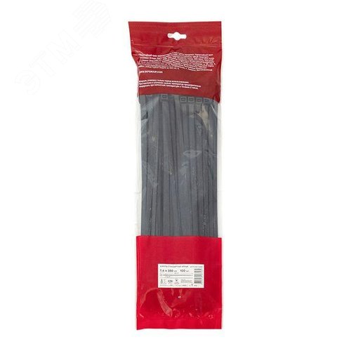 Хомут P6.6 стандартный черный 7.6x350 (100шт) FlexLock PROxima - фото 5