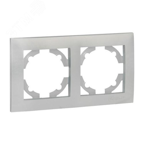 Изображение товара Валенсия Рамка 2-местная сталь (шт)