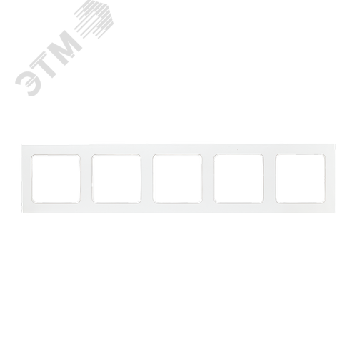 Стокгольм Рамка 5-местная белая EKF - фото 2