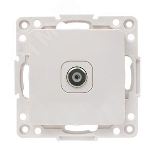 Стокгольм Механизм Розетки TV 1-местной оконечной 10дБ-240МГц белый - фото 1