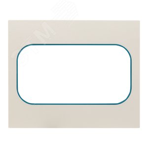 Изображение товара Стокгольм Рамка для розетки 2-местная белая с линией цвета синий (шт)