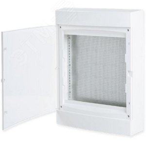 Щит слаботочный навесной Unix прозрачная дверь 3 габарит увеличенный IP41 EKF PROxima - фото 1