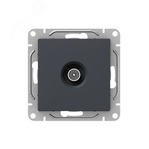 Механизм розетки TV  проходная  графит Эпика EKF - фото 1