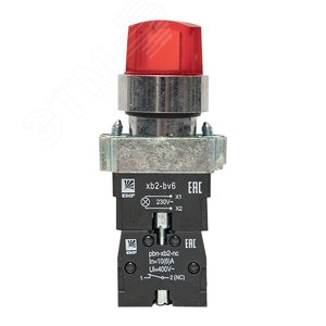 Переключатель BD33 3P c красной подсветкой 230В NO PROxima - фото 3