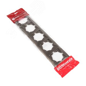 Валенсия Рамка 5-местная графит - фото 3