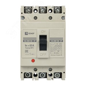 Выключатель автоматический трехполюсный ВА-99М/100 63А 35кА - фото 2