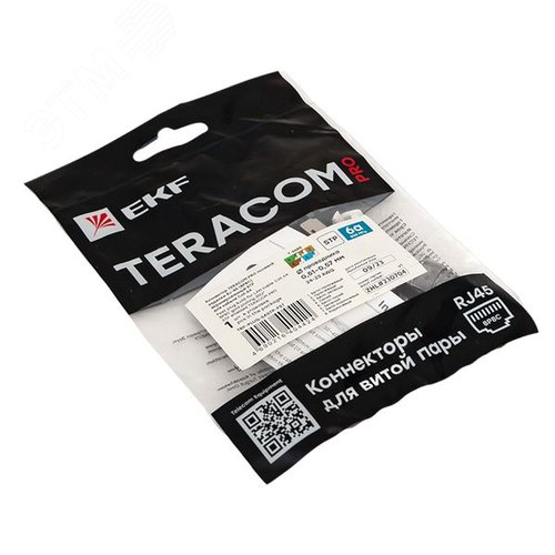 Коннектор TERACOM PRO полевой заделки RJ-45 (8P8C) экран. STP для каб. Cat.6A - фото 8