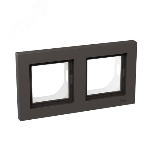 Рамка 2-местная IP44  мокко.  пластик Эпика EKF - фото 2