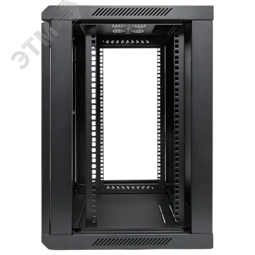 Шкаф настенный 19' TERACOM PRO 12U 600х600 мм дверь стеклянная с замком-ручкой чёрный - фото 6