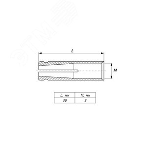 Анкер латунный забивной М8 - фото 2