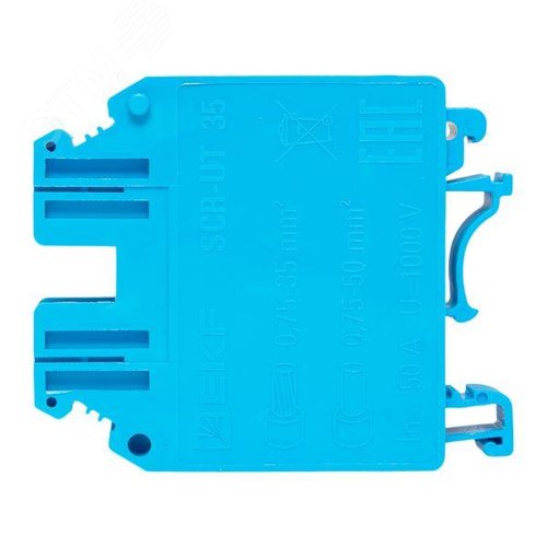 Клемма проходная винтовая UT 35 мм2 синяя EKF - фото 5