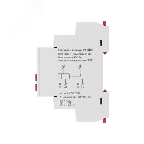 Реле времени RT-SBA (задержка включения) - фото 6