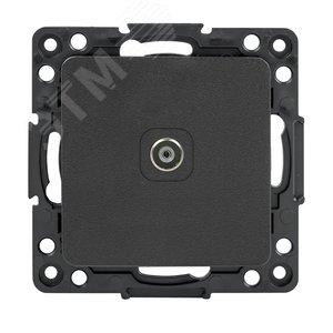 Изображение товара Стокгольм Механизм Розетки TV 1-местной 75Ом 5-862МГц черной (шт)