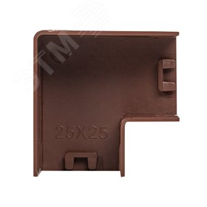 Поворот 90 градусов (25х25) (4 шт) Plast под темное дерево - фото 3