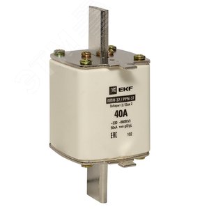 Вставка плавкая ППН-37 400/40А габарит 2 PROxima - фото 1