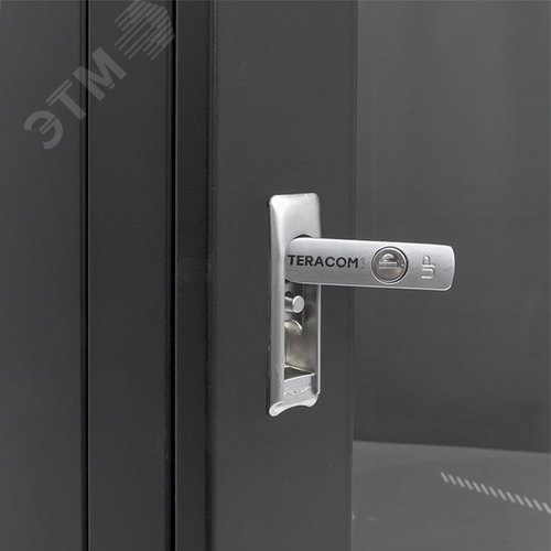 Шкаф настенный 19' TERACOM PRO 12U 600х450 мм дверь стеклянная с замком-ручкой чёрный - фото 24
