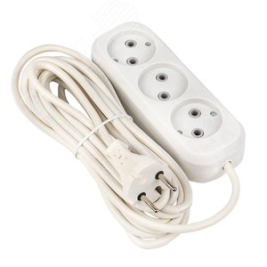 Удлинитель 'Эксперт' 3 гнезда 5 метров 10А/2.2кВт без заземления ПВС 2х0.75 PROxima - фото 3