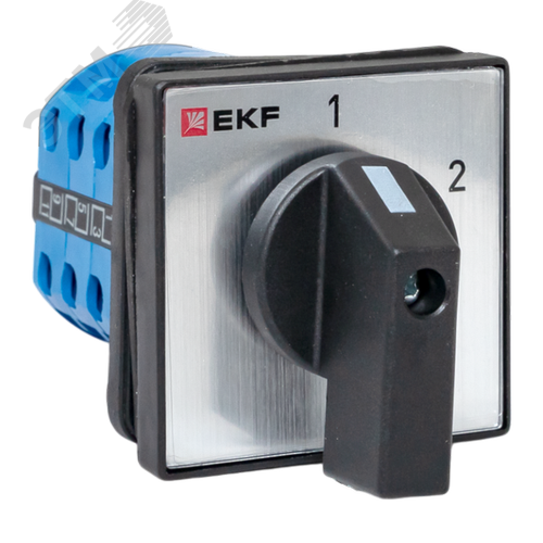 Переключатель кулачковый ПК-1-53 63А 3P 1-2 IP65 EKF - фото 1