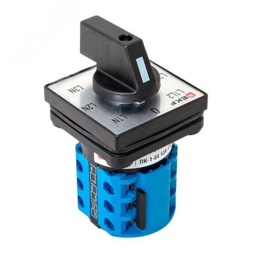 Переключатель кулачковый ПК-1-64 10А для вольтметра IP65 - фото 7