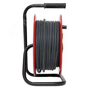 Удлинитель на катушке Гефест 2.0 4 гнезда 30м с заземлением и предохранителем КГ 3*2,5 16А/3,5кВ тIP44 PROxima - фото 3