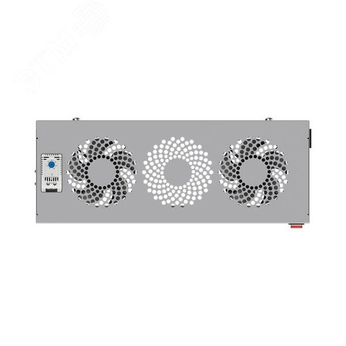 Блок охлаждения TERACOM PRO 2 вентилятора с выключателем и термостатом NO серый - фото 3