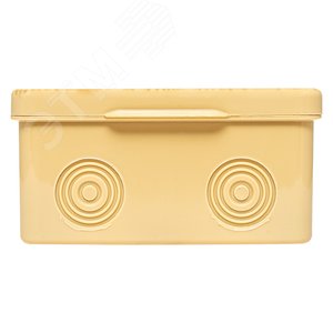 Коробка распаячная КМР-030-034 пылевлагозащищенная без мембранных вводов (109х109х55) светлое дерево PROxima - фото 3