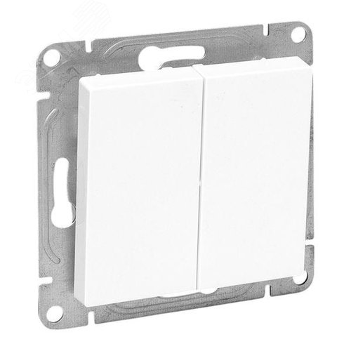 Эпика Механизм выключателя 2кл. перекрестный белый EKF - фото 1