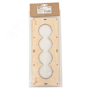 Шаблон для подрозетников c 4 отв. диам. 72 мм Expert - фото 2