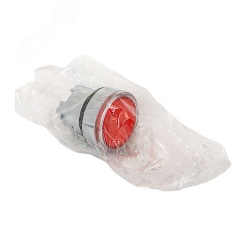 Исполнительный механизм кнопки XB4 красный плоский возвратный без фиксации, с подсветкой - фото 8