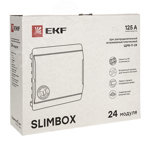 Щит распределительный ЩРВ-П-24 ''SlimBox'' белая дверца IP41 PROxima - фото 2