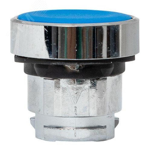 Исполнительный механизм кнопки XB4 синий плоский возвратный без фиксации, без подсветки IP65 - фото 4