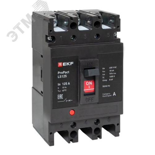 Изображение товара LS125 18кА 3P 160А ProPact EKF (шт)