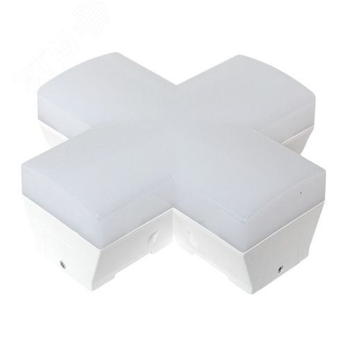 Коннектор фигурный для светодиодных линейных светильников ДБО-X белый 12Вт 4000К IP20 LUMA - фото 10