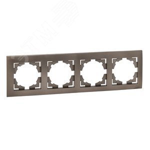 Валенсия Рамка 4-местная графит - фото 1