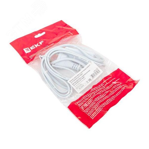 Шнур для бра с выключателем.2 м 2*0,5 мм2 EKF - фото 5