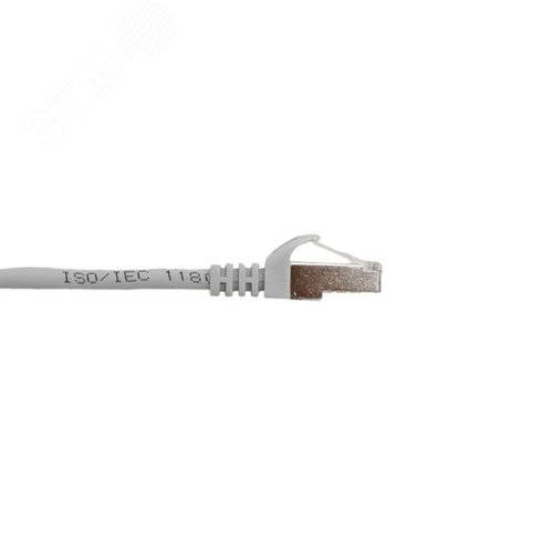 Патч-корд TERACOM PRO Cat.5E экранированный FTP оболочка LSZH серый (3.0м) - фото 3