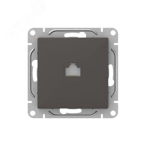 Механизм розетки RJ45 (cat5)  мокко Эпика EKF - фото 1