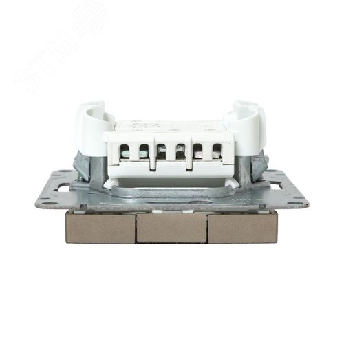 Механизм выключателя. трёхклавишный. шампань Эпика EKF - фото 7